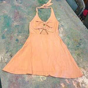 Blush Gauze Skater Dress